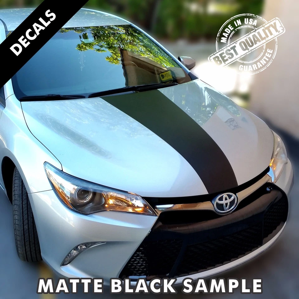 Calcomanías adhesivas de vinilo a rayas de capó precortadas Toyota Camry SE 2015 a 2017 |41 Foto 4 de 4