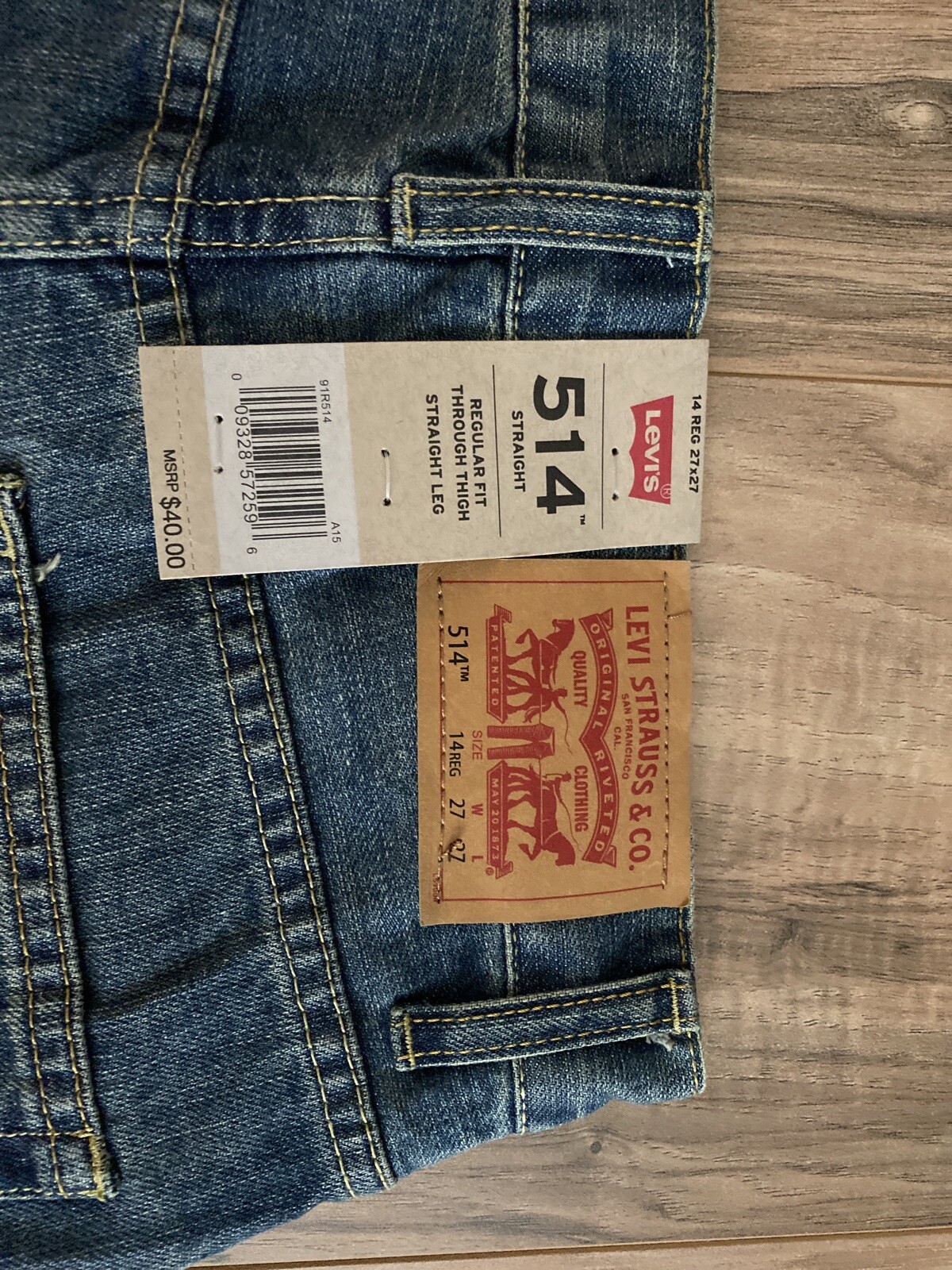 Levi's Boys Blue Jeans Denim Size 14 Reg Levi Strauss 514 Straight Leg  27x27 for sale online | eBay