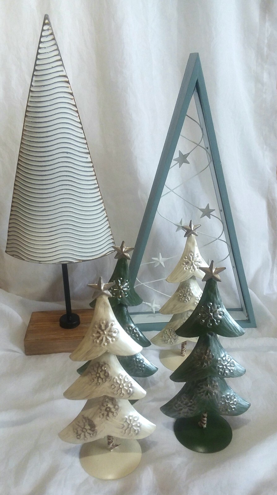 Small Metal Tabletop Christmas Tree eBay