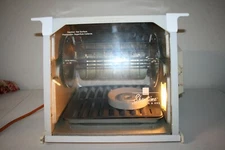 Ronco Showtime Rotisserie BBQ Oven Full Size Model 4000 WHITE - Cracked - AS IS