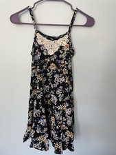 Justice navy blue floral girls dress size 10