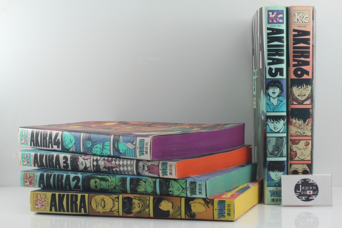 AKIRA Complete Set of 6 Volumes KC Deluxe Japanese Comics Kodansha