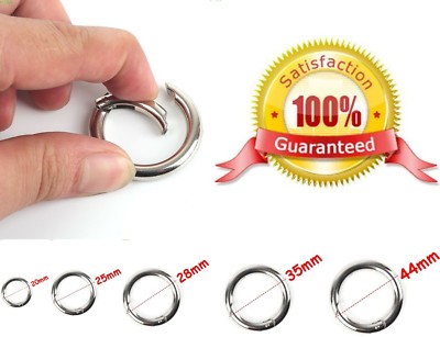 5pcs Spring O Rings Round Carabiner Clip Binder Key Rings