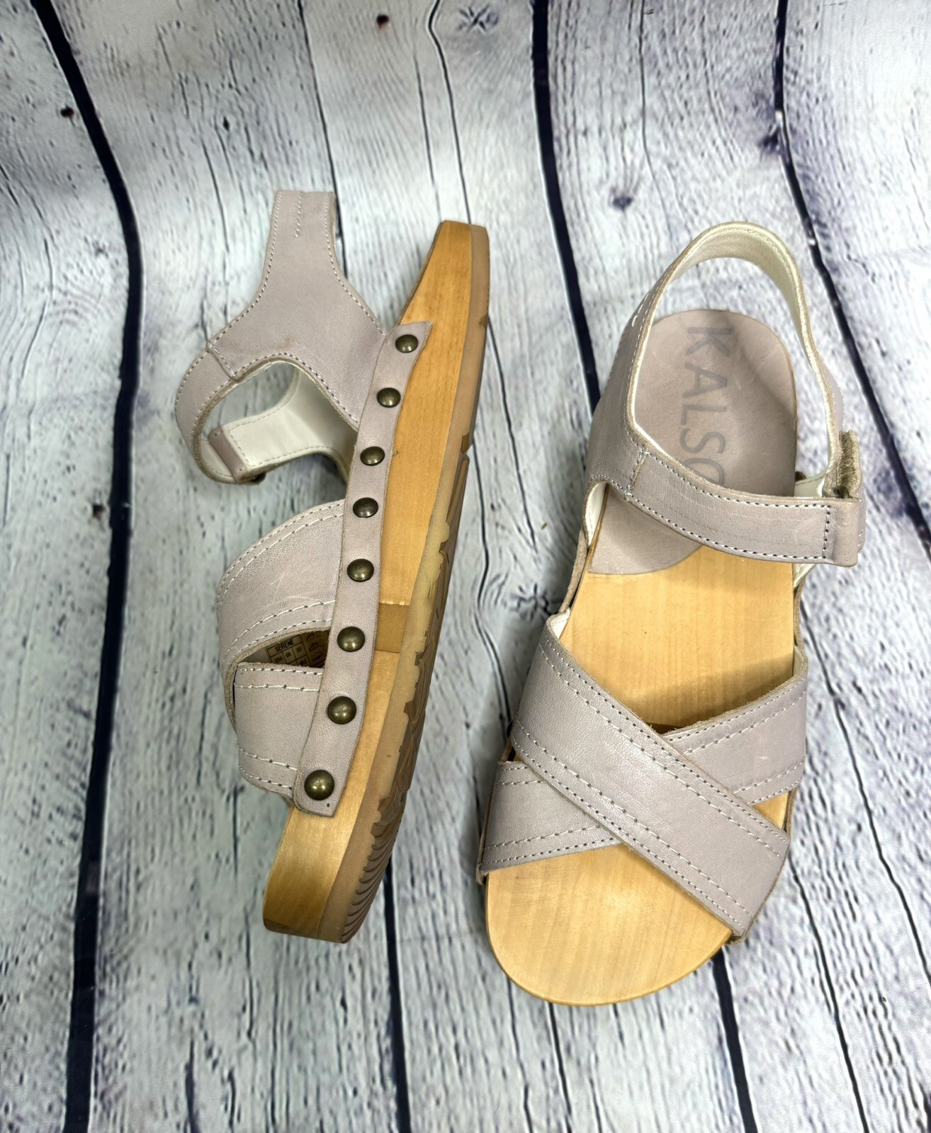 KALSO Earth Shoe Serene Sandals Negative Heel Women’s Size US 9.5 Pale Lilac image 4