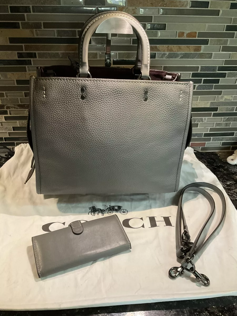 Coach 1941 Rogue 31 Grey Natural Glovetanned Pebble Leather