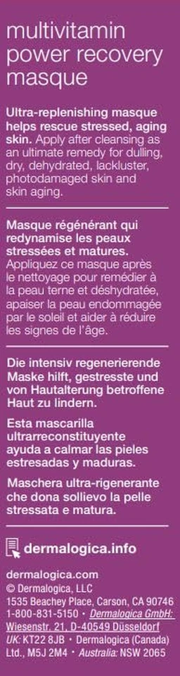 Multivitamin Power Recovery Masque (2.5 Fl Oz) Anti-Aging Face Mask with Vitamin - Image 4 of 4