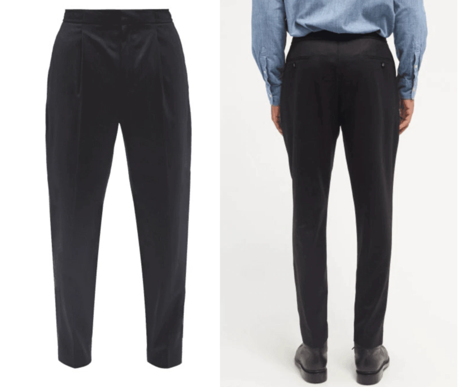 Officine Générale Drew Wool-Twill Straight-Leg Trousers Tapered Hose Jog-Pants