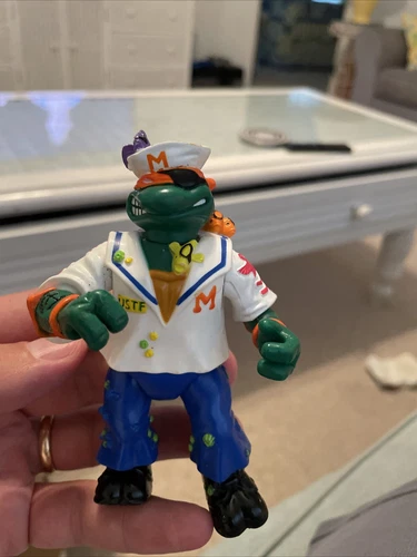 1991 TMNT Teenage Mutant Ninja Turtles Midshipman Mike Sailor Action Figure VTG