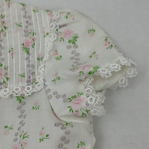 Vintage Fishel Dress Floral Flower Cottagecore Girl's 3/4 - Picture 5 of 8