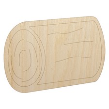 Log Tree Doodle Unfinished Wood Shape Piece Cutout for DIY Craft Projects