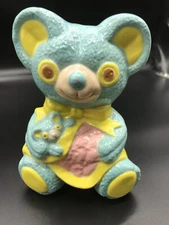 Vintage Ceramic Nursery Teddy Bear Piggy Bank Savings Bank Coin Kitsch