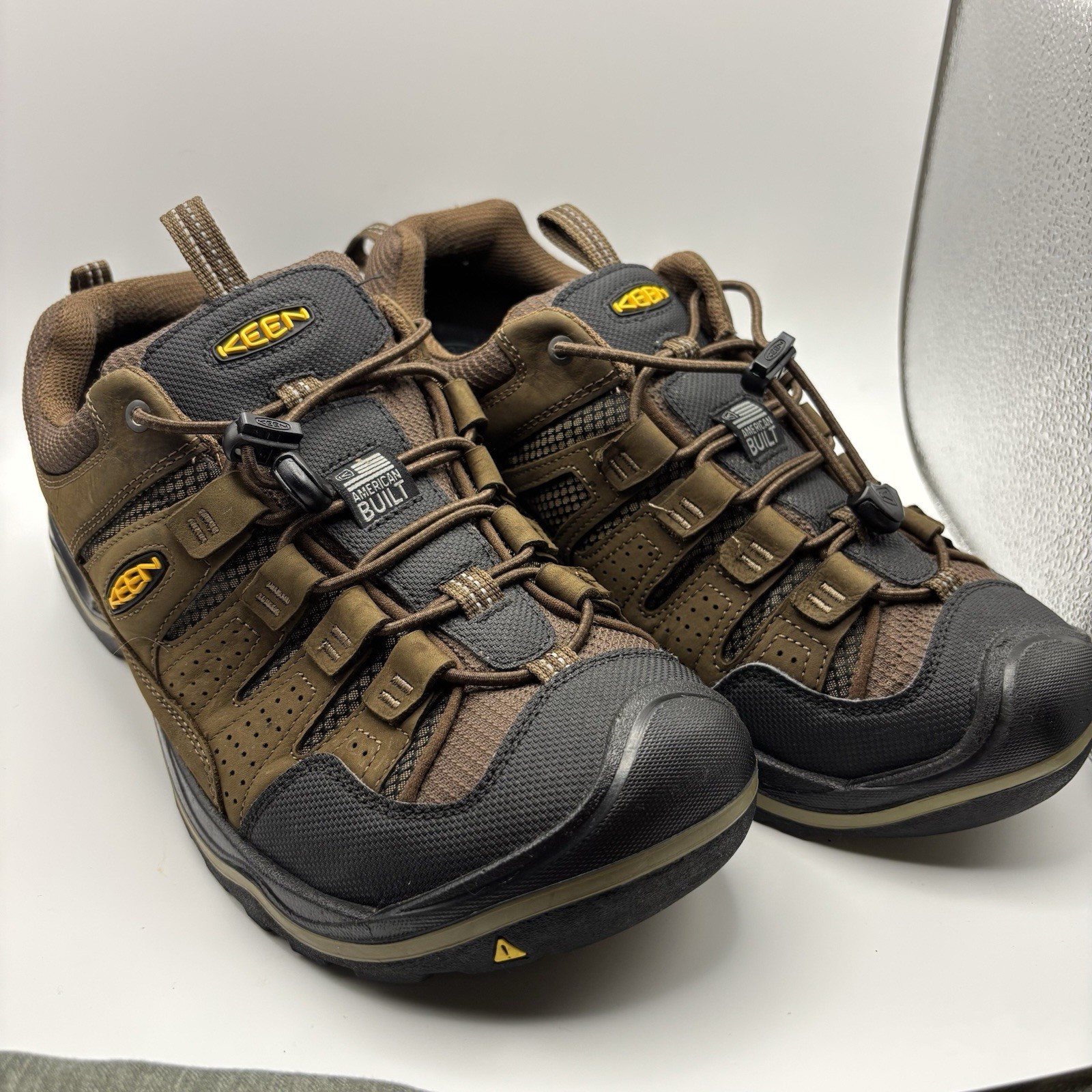 Keen Utility 1023268 Flint II Scarpe da Lavoro Uomo con Punta in Acciaio US11 Shitake Rust