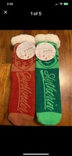 2 Pairs Of Harry Potter Socks Cozy SHERPA LINED SOCKS Gryffindor And Slytherin
