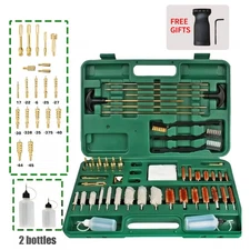 Universal Gun Rifle Pistol Handgun Shotgun Firearm Cleaning Kit Set w/Case