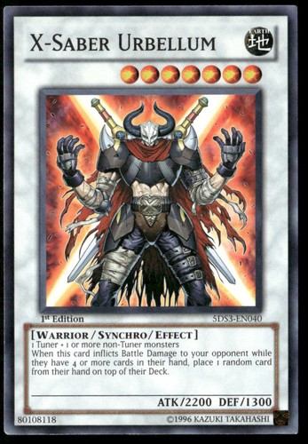 X-Saber Urbellum [1st Edition] 5DS3-EN040 card