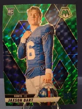 2025 Panini Mosaic -Jaxson Dart #288 - Rookie Variation - Green Mosaic - Giants