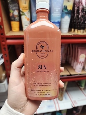 Bath and Body Works Body Wash / Foam Bath SUN Orange Flower Sandalwood  10oz.