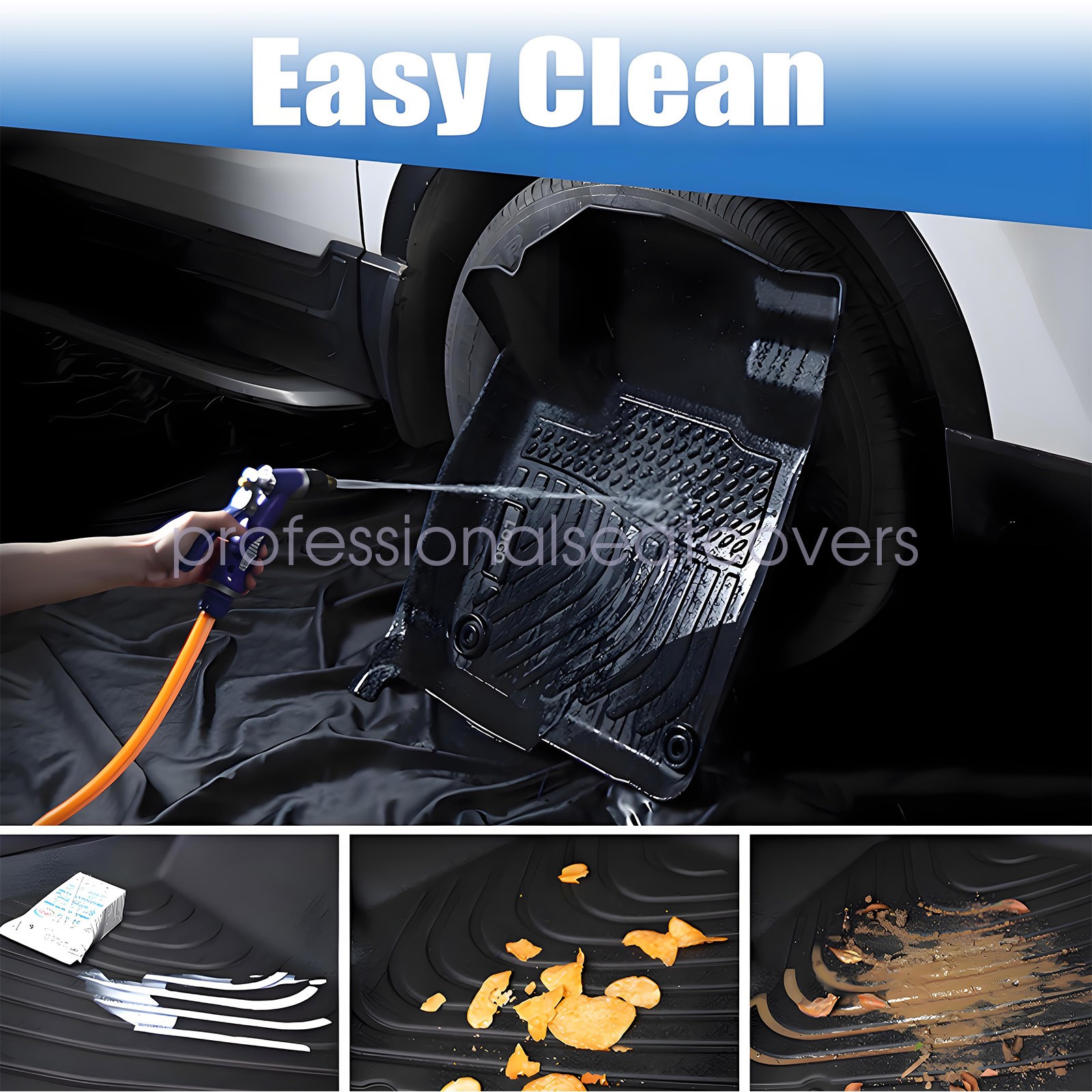 For 2018-2025 Chevrolet Equinox Heavy Duty TPE Floor Mats Trunk Cargo Liner 4PCS