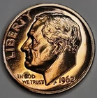 1962 Gem Proof Roosevelt Dime 90% Silver - Nicely Toned