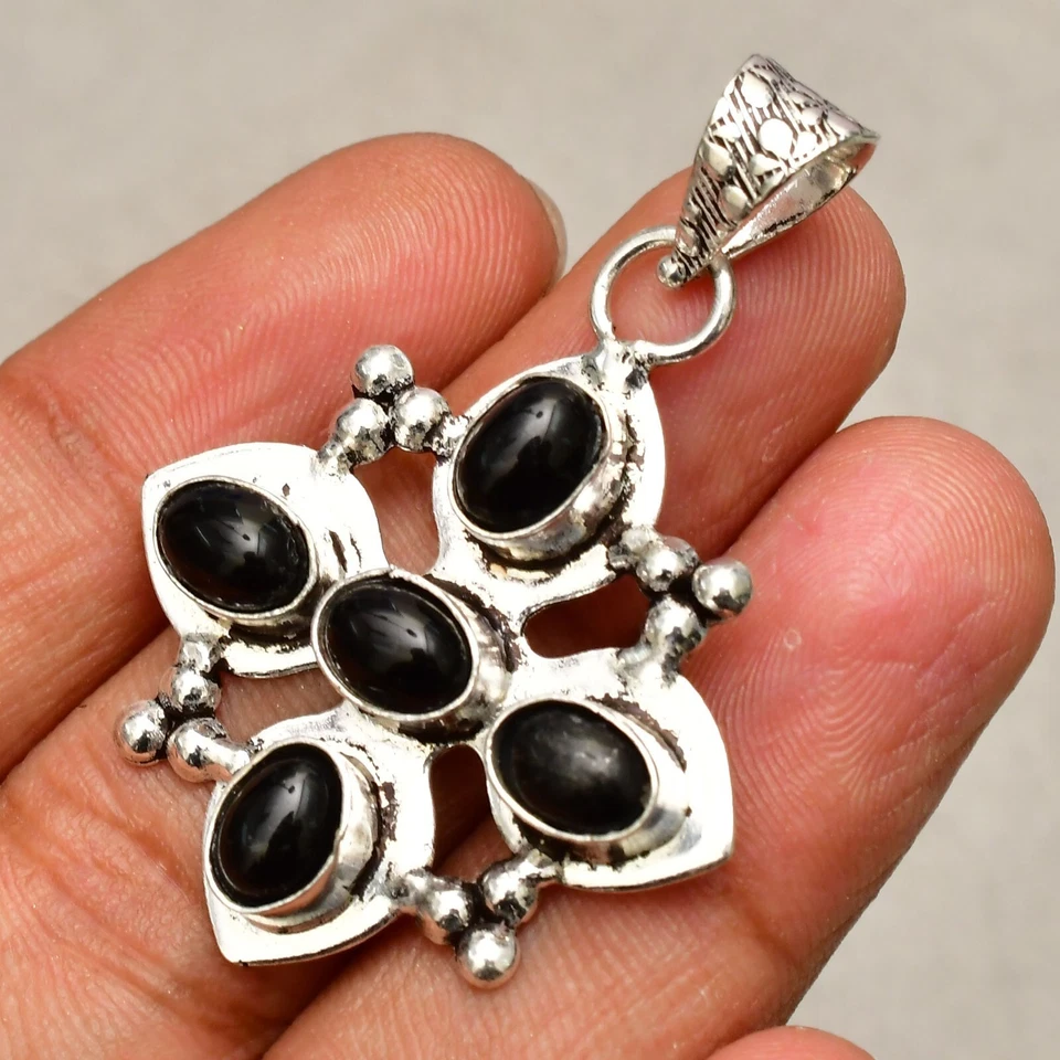 Ciondolo gioiello in argento sterling 925 fatto a mano con pietra preziosa... - Immagine 3 di 4