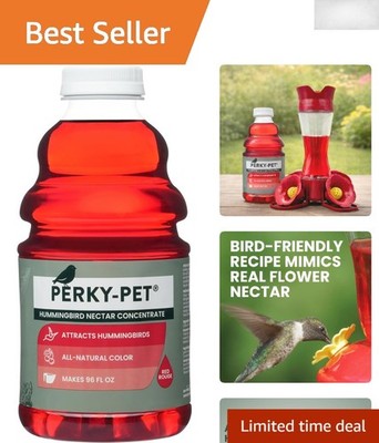 Nourishing Hummingbird Nectar Concentrate 32 oz - Mimics Natural Flower Nectar