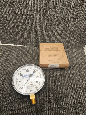 #ad WIKA 111.10SP: 4quot; Water Pressure Gauge 0 300 PSI 1 4quot; NPT Lower Mount $29.99