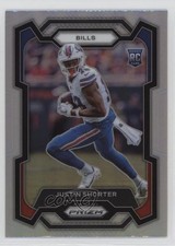 2023 Panini Prizm Rookies Silver Prizm Justin Shorter #310 02pq