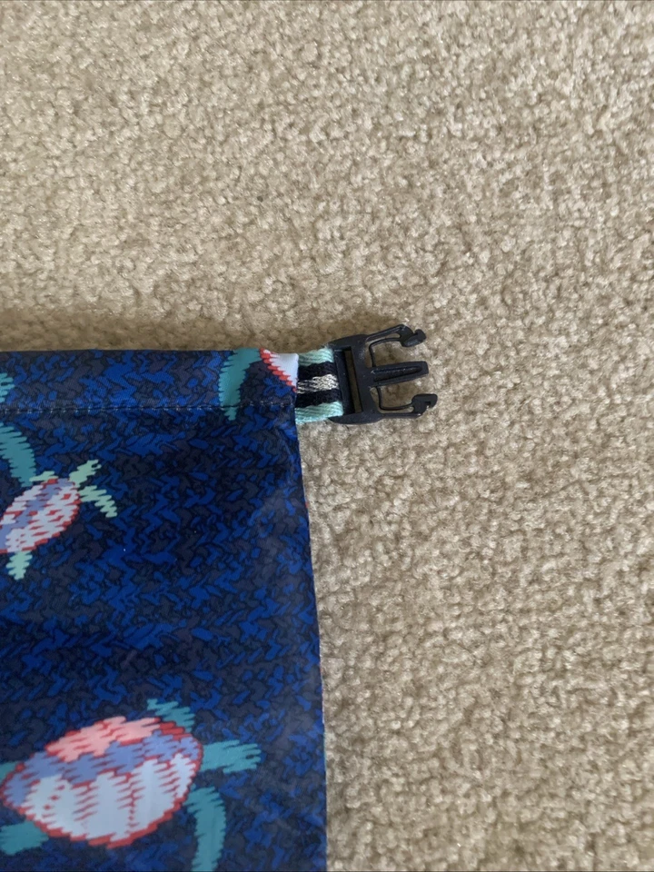 VERA BRADLEY SACO DE PLAYA AZUL TORTUGAS TERRAPIN FORRADO DE PLÁSTICO 24474-M90 NUEVO SIN ETIQUETAS Foto 3 de 4