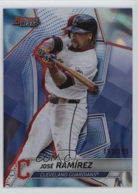 2025 Bowman's Best Aqua Lava Refractor /199 Jose Ramirez José Ramírez #14 1u61