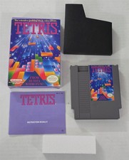 J-439 VINTAGE ORIGINAL NINTENDO NES TETRIS VIDEO GAME WITH BOX