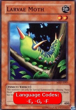 YuGiOh Larvae Moth (V.1) MRD-EN007 Common Englisch Excellent unl.