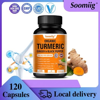 Turmeric Curcumin Caps Bioperine (Black Pepper Extract),1500mg Per Serving,120ct