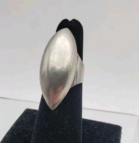 Vtg Modernist Sterling Ring Taxco Silver Mexican 925 Los Ballesteros Sz5 8g MM34
