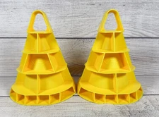 Lot of 2 VEX Robotics Competition In The Zone Throwing Cones Yellow from 2017-18