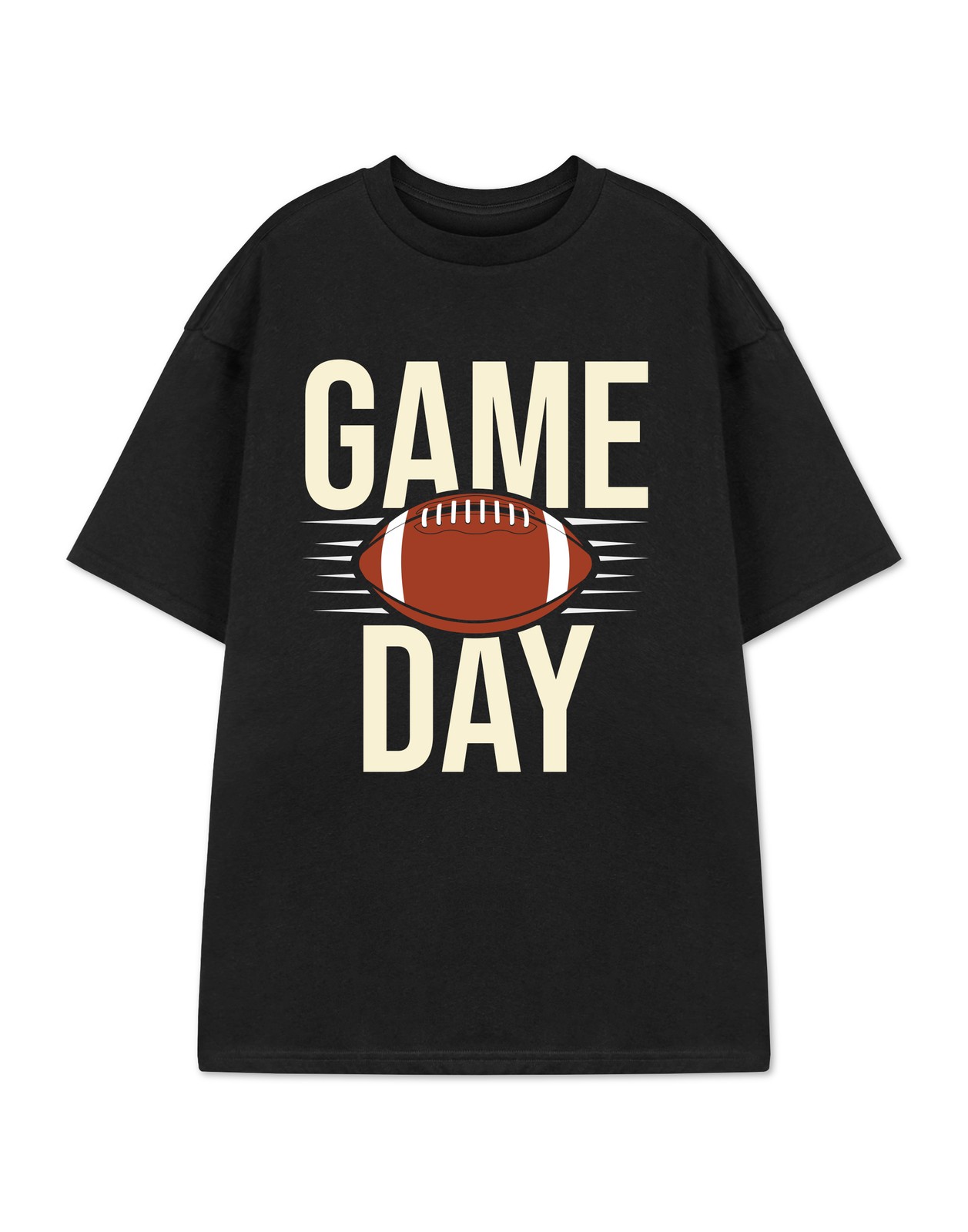 Show Me The Merch Schwarz Game Day Kurzrmeliges T-Shirt Unisex Erwachsene 6590₽