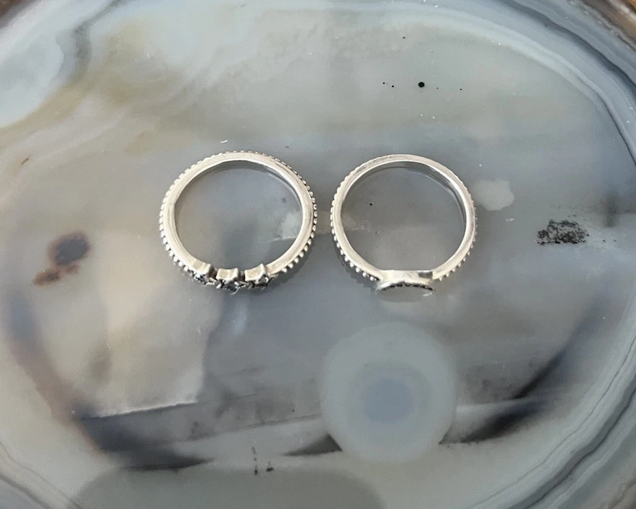 Anillos Pandora Plata de Ley 925 Estrella Celestial/Luna Foto 3 de 4