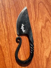 Handmade Carbon Steel Viking Neck Hunting Knife For Hiking Outdoor & Camping