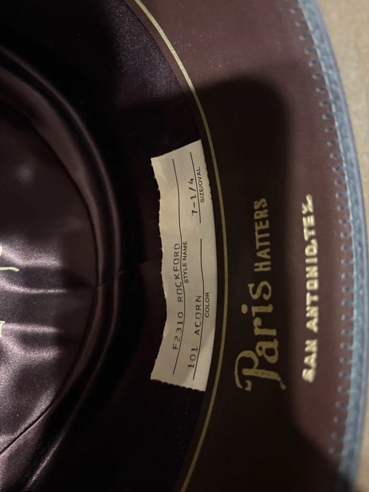 Sombreros vintage Stetson John B. Stetson Company talla 7 1/4 Foto 4 de 4