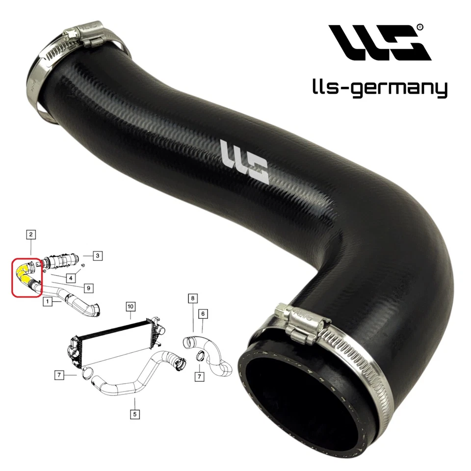 Turboschlauch Ladeluftschlauch für JEEP GRAND CHEROKEE IV (WK, WK2) 3.0 CRD - Bild 3 von 4