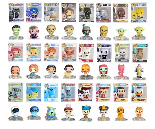 Funko Bitty Pops Disney, Star Wars, Pixar, Toy Story, Nightmare b4 Christmas