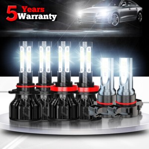 12000K LED Kit d'ampoules phares + Fog pour Chevy Silverado 1500 2500 2007-2015
