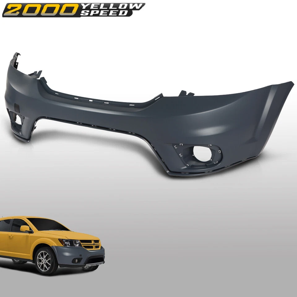Fit For 2011 2012-2018 Dodge Journey Sport Front Bumper Cover w/ Fog Lamp Holes - Изображение 2 из 4