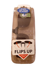 Polarized CLIP ON FLIP UP UV Protection Black Lenses UV 400 for Glasses NEW