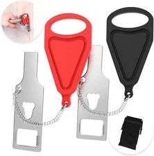 2 PACK E Merx Portable Door Lock for Travel, Hotel Lock, Travel Security Lock