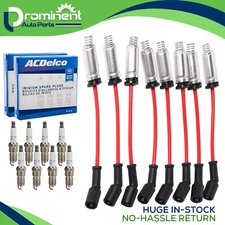 Energy Wireset & 8 AcDelco Iridium Spark Plug for 2005-2008 Pontiac Grand Prix