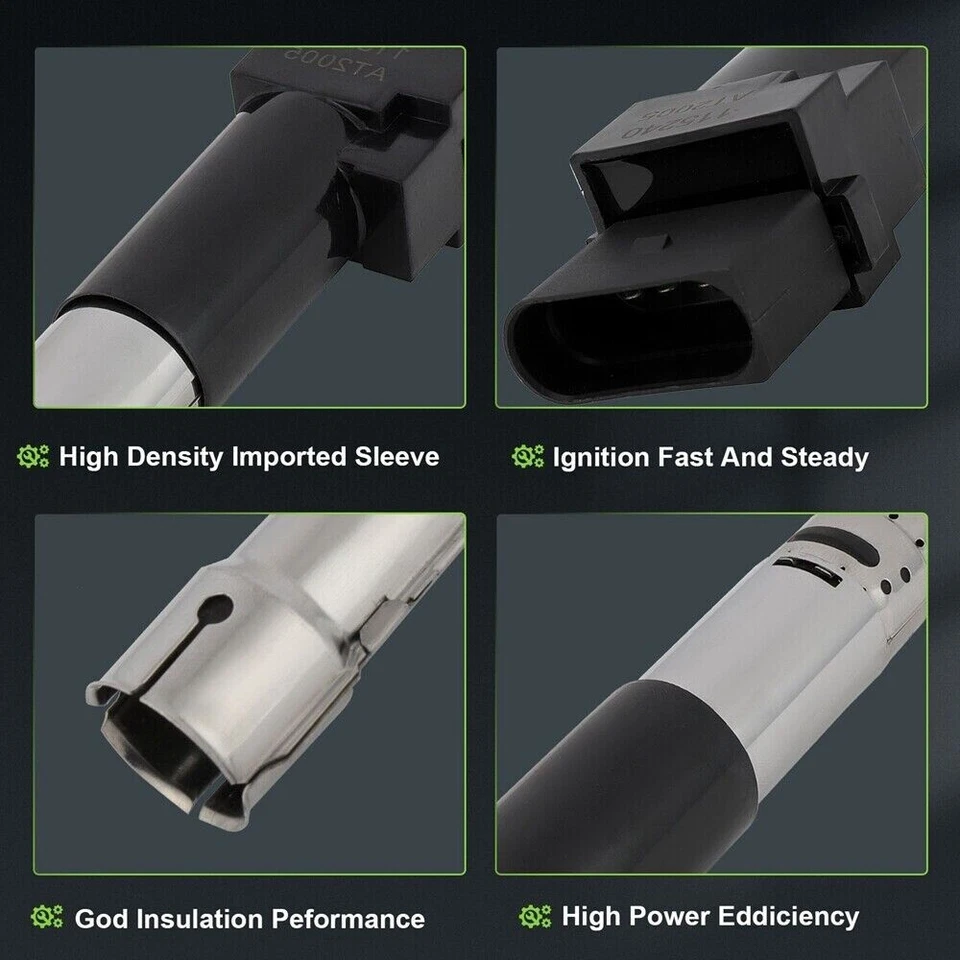 6 para Volkswagen Jetta 2002 2003 2004 2,8 L V6 DOHC bobina de encendido y bujía Foto 4 de 4