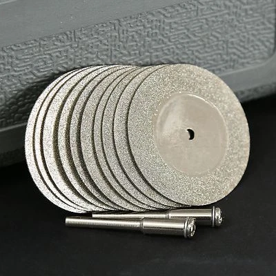 10x40mm Diamond Cut Off Disc Cutting Wheel Rotary Tool & Arbor Drill For Grinder