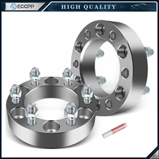 2 Pcs 1.5" 6x5.5 Wheel Spacers 14x1.5 For Chevy Silverado 1500 Sierra 1500 Tahoe