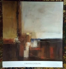 Modern Abstract Art Print Poster Lithograph, Christina Doelling, Atlanta 30"x30"