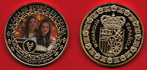 SPAIN PRINCESS LEONOR AND INFANTA SOFIA,LA CASA DE BORBON EN ESPANA,THE KINGDOM - 第 1/1 張圖片